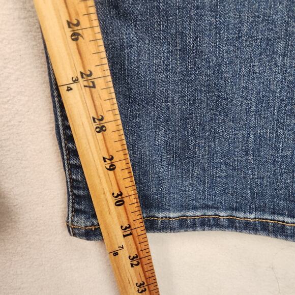 Lane Bryant Jeans Mid Rise Super Stretch Bootcut Women Plus 24R Blue Distressed - Picture 14 of 16